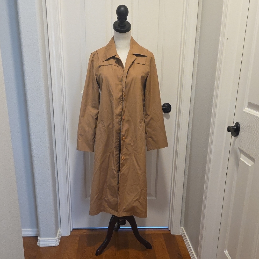 Vintage 1960's London Fog Women's Camel Trench Coat
